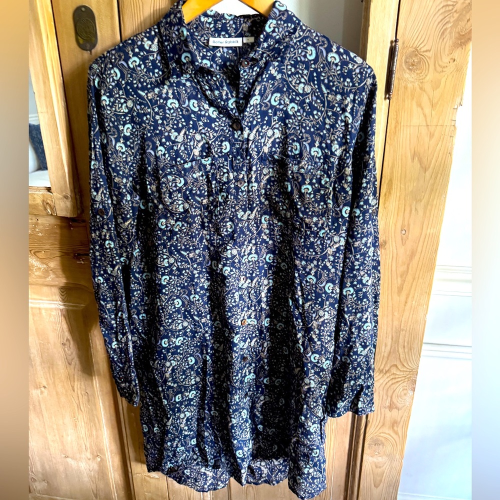 EUC Roller Rabbit Garden Forest Janni Dress Sz M